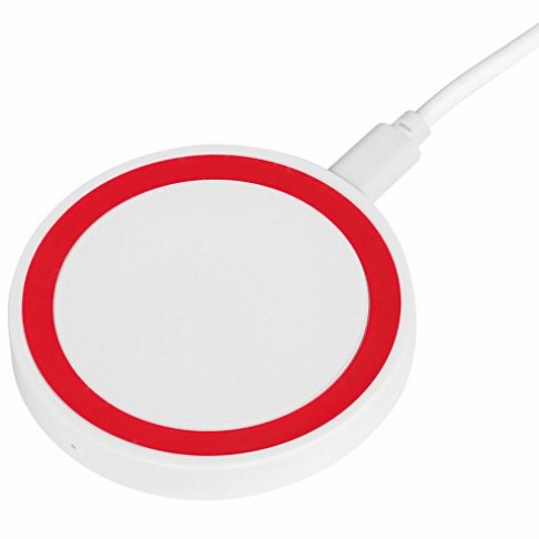 Беспроводное зарядное устройство «Dot», 5 Вт, белый/красный