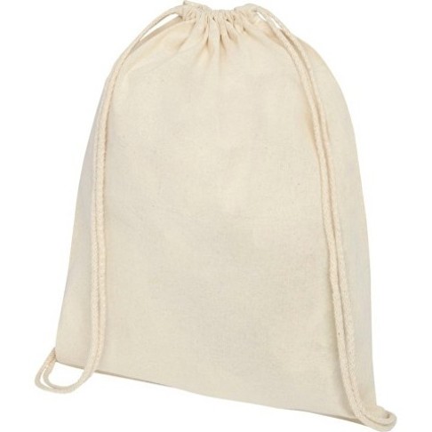 Рюкзак со шнурком Tenes из хлопка плотностью 140 г/м², natural