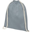 Рюкзак со шнурком Tenes из хлопка плотностью 140 г/м², серый