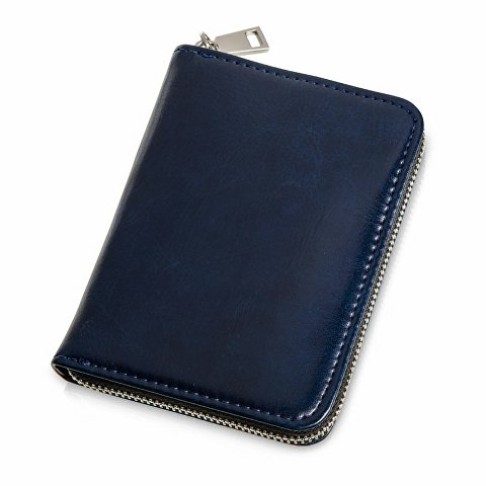 Картхолдер на молнии для 8 пластиковых карт с RFID защитой 