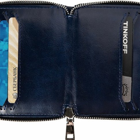 Картхолдер на молнии для 8 пластиковых карт с RFID защитой 