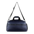 Сумка спортивная BUGATTI Blanc, синяя, тарпаулин/полиэстер, 52х26х27,5 см