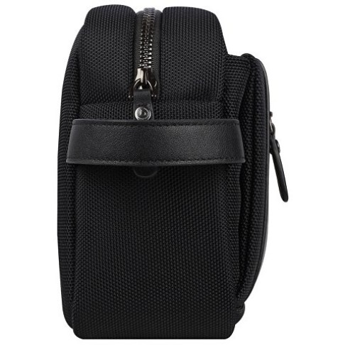 Несессер мужской BUGATTI Nero, чёрный, нейлон 1680D/кожа, 24х7,5х16 см Несессер мужской BUGATTI Nero, чёрный, нейлон 1680D/кожа, 24х7,5х16 см