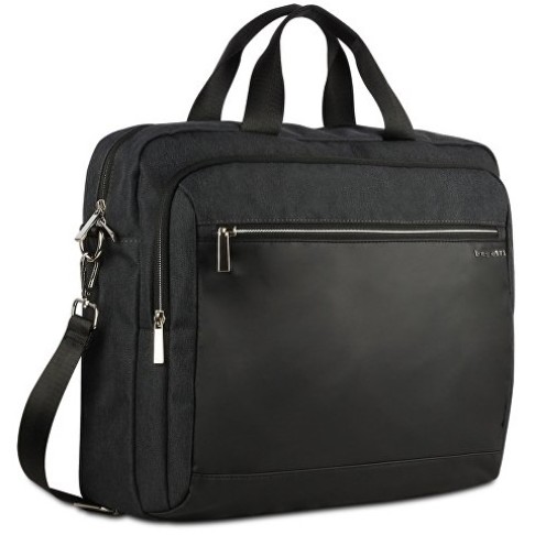 Портфель мужской BUGATTI серия Sera, антрацитовый, полиэстер, 40х11х34 см