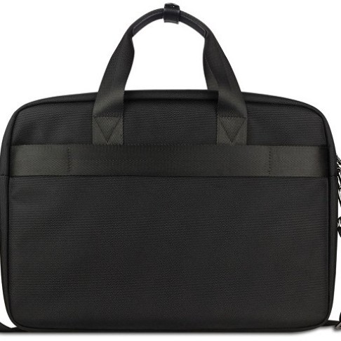Портфель мужской BUGATTI Nero 15'', чёрный, нейлон 1680D/кожа, 42х10х30 см