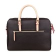 Портфель женский BUGATTI Ella 15'', тёмно-коричневый, полиуретан, 38х6х27,5 см
