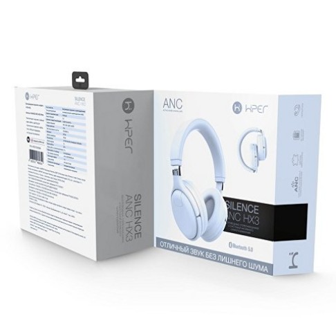 Беспроводные наушники HIPER SILENCE ANC HX3, белый Беспроводные наушники HIPER SILENCE ANC HX3, белый