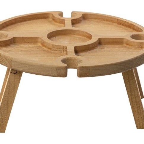 Деревянный столик на складных ножках 