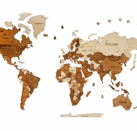 Интерьерная карта мира 