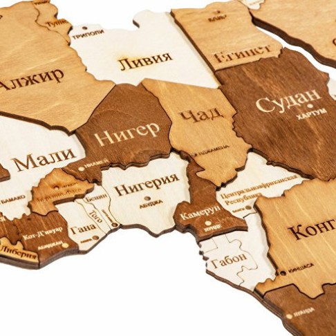 Интерьерная карта мира 