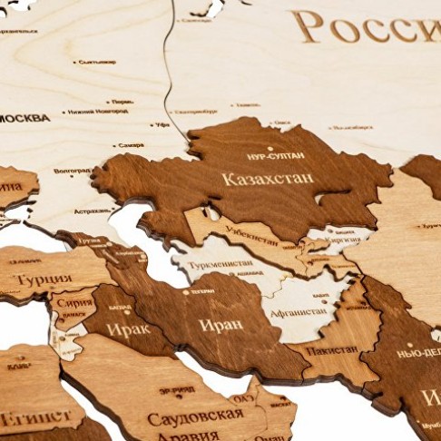 Интерьерная карта мира 