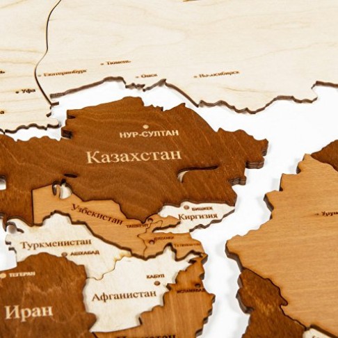 Интерьерная карта мира 