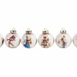 Набор новогодних шаров, 6 шт