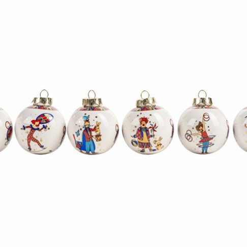 Набор новогодних шаров, 6 шт