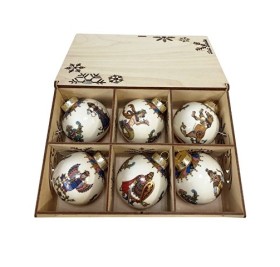 Набор новогодних шаров «Русские сказки», 6 шт