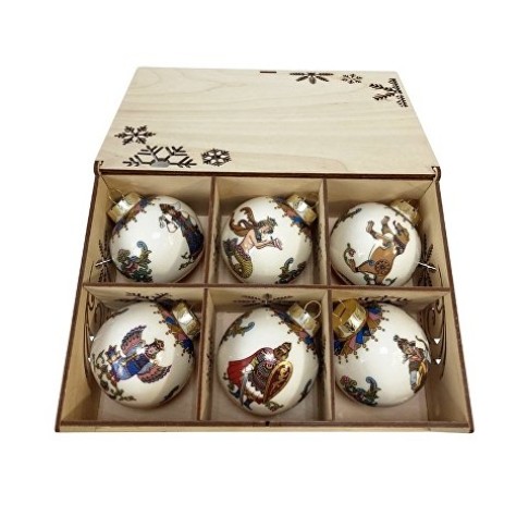 Набор новогодних шаров «Русские сказки», 6 шт Набор новогодних шаров «Русские сказки», 6 шт