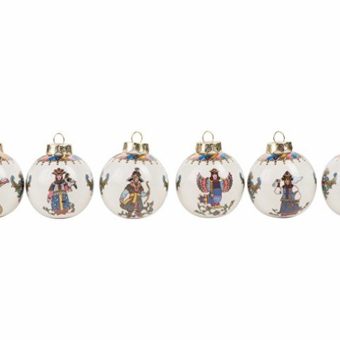Набор новогодних шаров «Русские сказки», 6 шт Набор новогодних шаров «Русские сказки», 6 шт