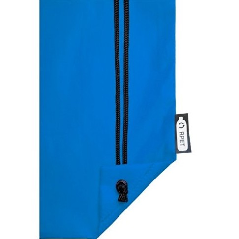 Рюкзак со шнурком Oriole из переработанного ПЭТ, process blue