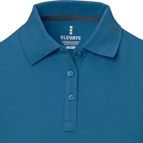 Calgary женская футболка-поло с коротким рукавом, tech blue (деним)