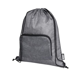 Складная сумка со шнурком Ash из переработанных материалов, соответствующих стандарту GRS, объемом 7 л, черный