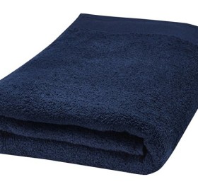Полотенце для ванны Ellie из хлопка плотностью 550 г/м² и размером 70x140 см, темно-синий