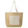 Сумка Jute джутовая с широким дном, натуральный