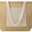 Сумка Jute джутовая с широким дном, натуральный