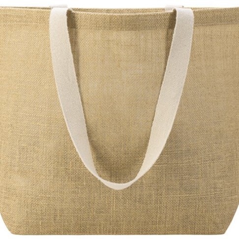 Сумка Jute джутовая с широким дном, натуральный