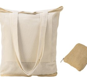 Складная сумка Jute из джута и хлопка, натуральный