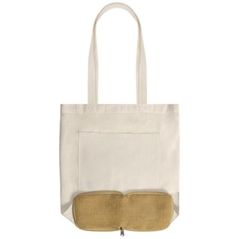 Складная сумка Jute из джута и хлопка, натуральный