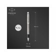 Ручка-роллер Parker IM Stainless Steel CT, стержень: F, цвет чернил: black, в подарочной упаковке