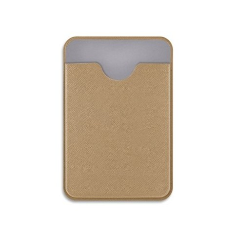 Чехол-картхолдер Favor на клеевой основе на телефон для пластиковых карт и и карт доступа, бежевый