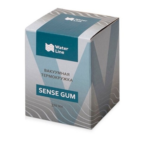 Термокружка Sense Gum, soft-touch, непротекаемая крышка, 370мл, бирюзовый 320C
