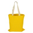 Сумка для шопинга Steady из хлопка с парусиновыми ручками, 260 г/м2, желтый