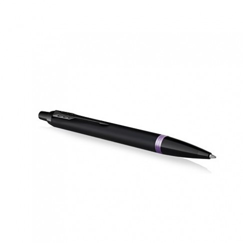 Шариковая ручка Parker IM Vibrant Rings Flame Amethyst Purple, стержень: M blue, в подарочной упаковке.