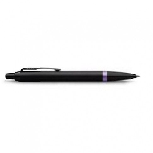 Шариковая ручка Parker IM Vibrant Rings Flame Amethyst Purple, стержень: M blue, в подарочной упаковке.