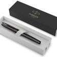 Перьевая ручка Parker IM Monochrome Black, перо:F, цвет чернил: blue, в подарочной упаковке.