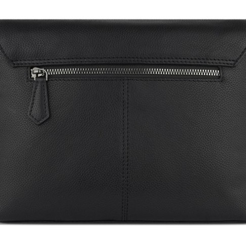 Сумка наплечная женская BUGATTI Bella, чёрная, воловья кожа/полиэстер, 25х8х20 см Сумка наплечная женская BUGATTI Bella, чёрная, воловья кожа/полиэстер, 25х8х20 см