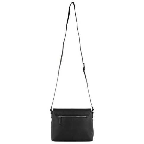 Сумка наплечная женская BUGATTI Bella, чёрная, воловья кожа/полиэстер, 25х8х20 см Сумка наплечная женская BUGATTI Bella, чёрная, воловья кожа/полиэстер, 25х8х20 см