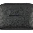 Ключница BUGATTI Elsa, с защитой данных RFID, чёрная, воловья кожа/полиэстер, 11х2х7 см
