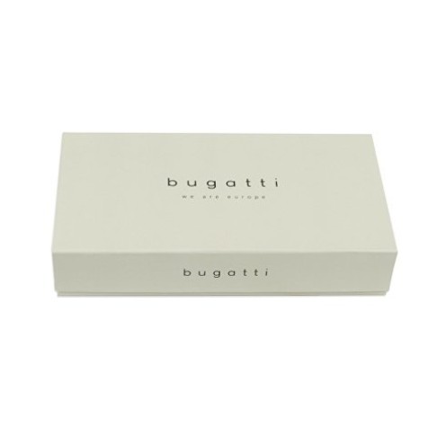 Ключница BUGATTI Elsa, с защитой данных RFID, чёрная, воловья кожа/полиэстер, 11х2х7 см