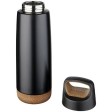 Спортивная медная бутылка с вакуумной изоляцией Valhalla объемом 600 мл, черный (Р)