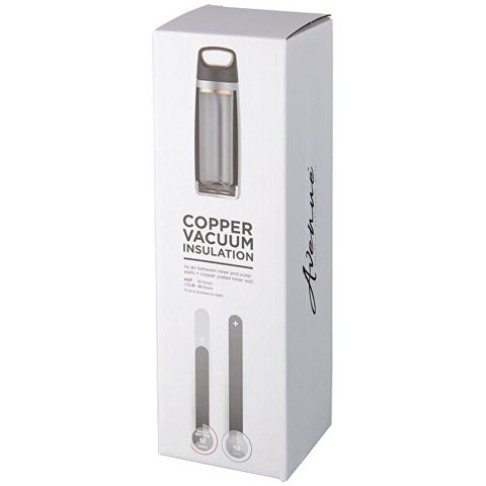 Спортивная медная бутылка с вакуумной изоляцией Valhalla объемом 600 мл, черный (Р)