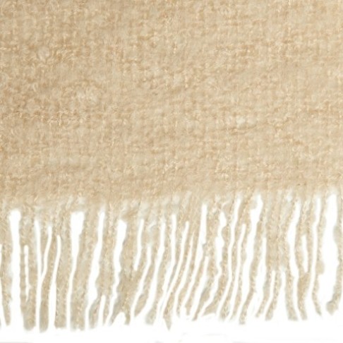 Плед акриловый Mohair, бежевый