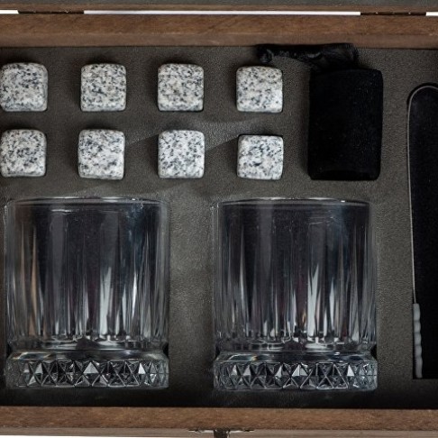 Набор для виски Jack с бокалами в подарочной шкатулке