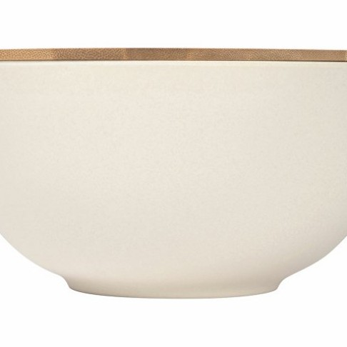Салатник Bowl с бамбуковой крышкой, бежевый