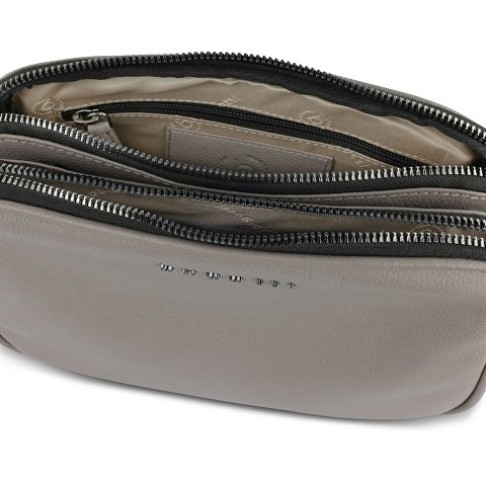 Сумка кросс-боди женская BUGATTI Bella, бежевая, воловья кожа/полиэстер, 22х6х15,5 см Сумка кросс-боди женская BUGATTI Bella, бежевая, воловья кожа/полиэстер, 22х6х15,5 см