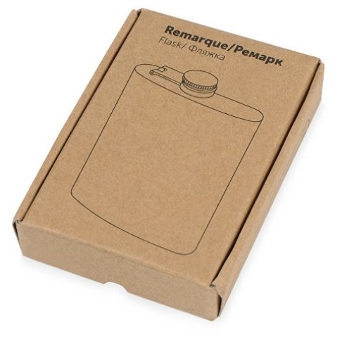 Фляжка 240 мл Remarque soft touch, 304 сталь, красный