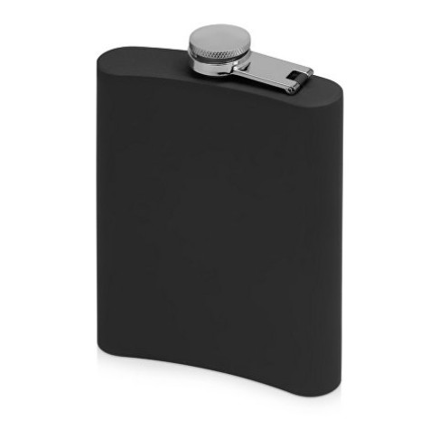 Фляжка 240 мл Remarque soft touch, 304 сталь, черный