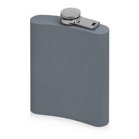 Фляжка 240 мл Remarque soft touch, 304 сталь, серый